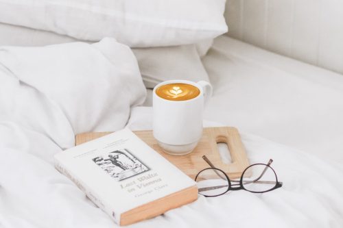 coffee and book