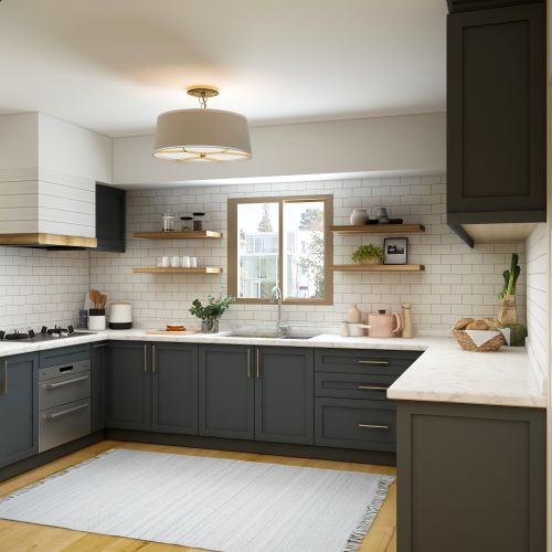 DIY Kitchen Decor - grey kitchen