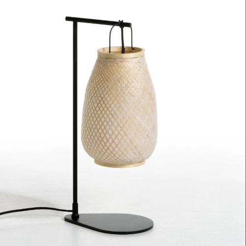 Japandi bamboo lamp
